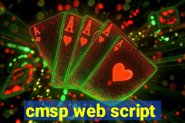 cmsp web script