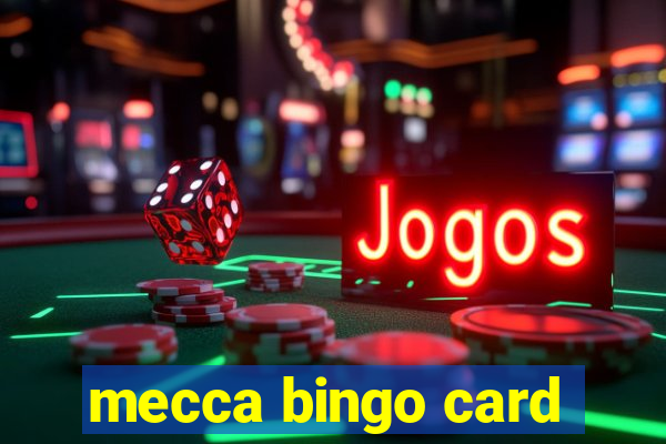 mecca bingo card