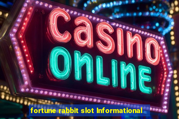 fortune rabbit slot Informational