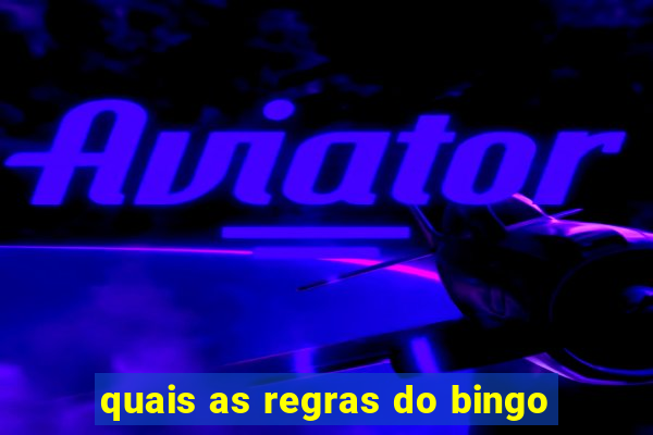 quais as regras do bingo