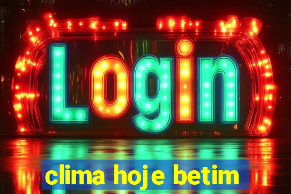 clima hoje betim