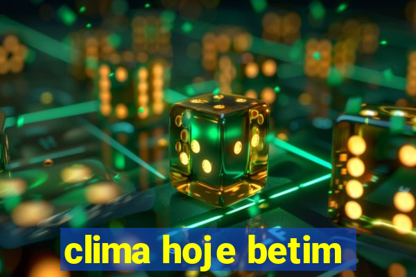 clima hoje betim