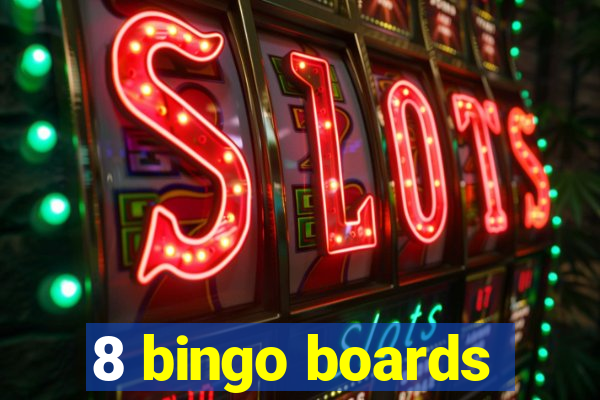 8 bingo boards