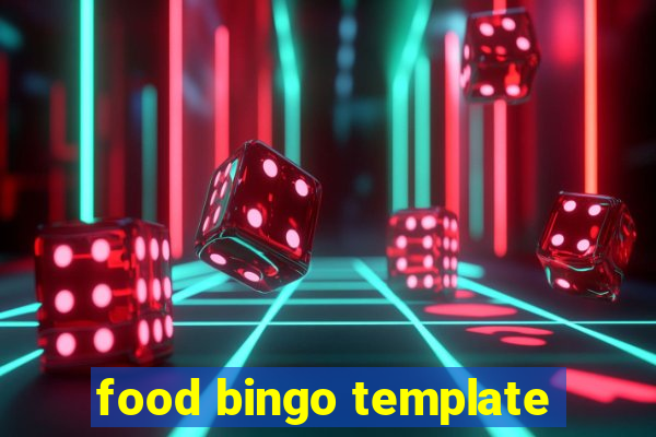 food bingo template