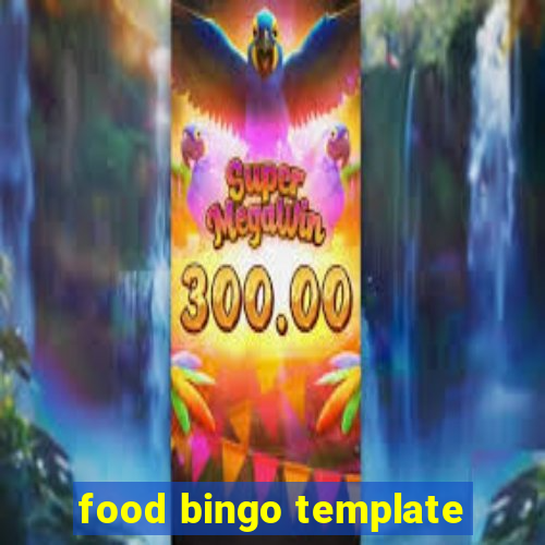 food bingo template