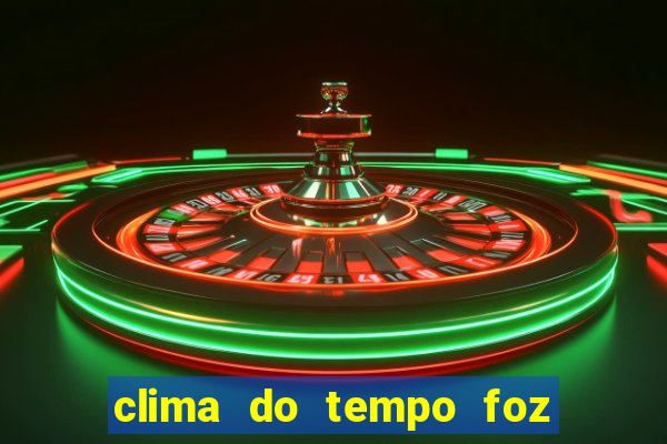 clima do tempo foz do iguaçu