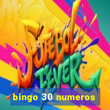 bingo 30 numeros