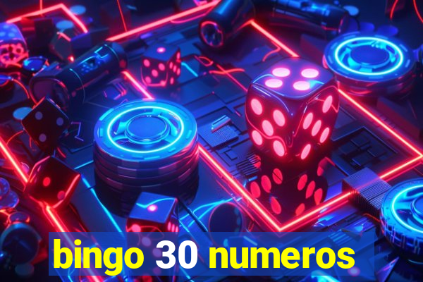 bingo 30 numeros