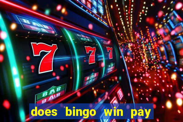 does bingo win pay real money