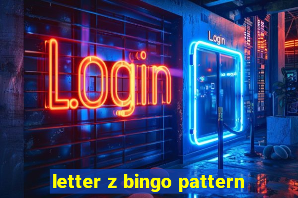 letter z bingo pattern