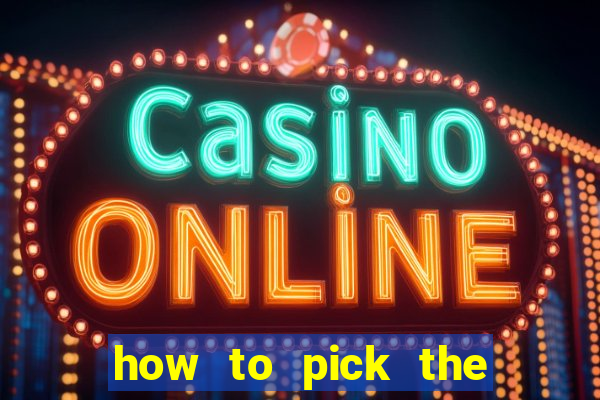 how to pick the right slot machine to win