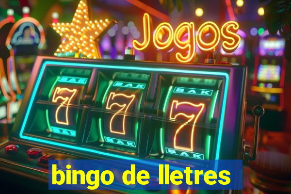 bingo de lletres