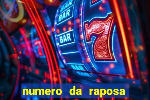 numero da raposa jogo do bicho