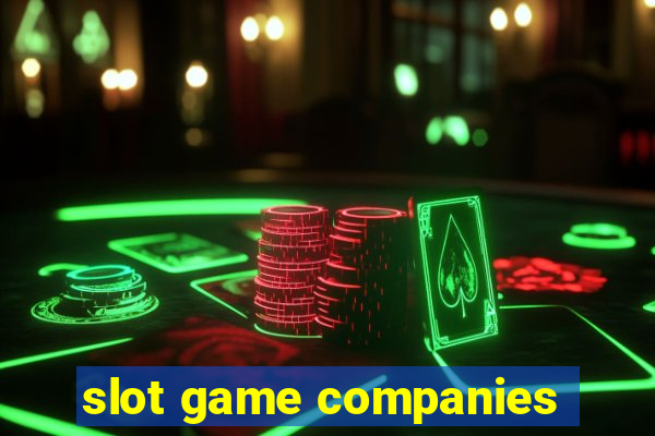 slot game companies