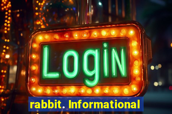 rabbit. Informational