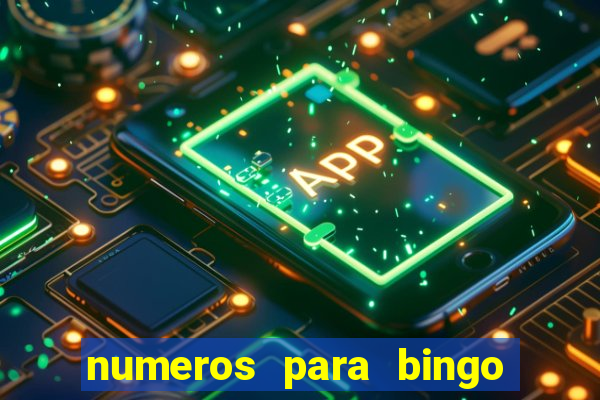 numeros para bingo de 1 a 100