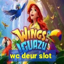 wc deur slot