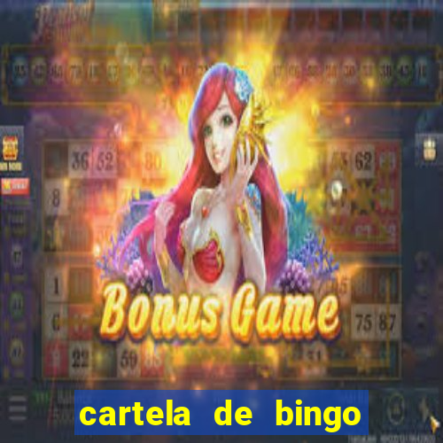 cartela de bingo da sorte