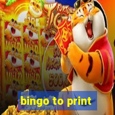 bingo to print