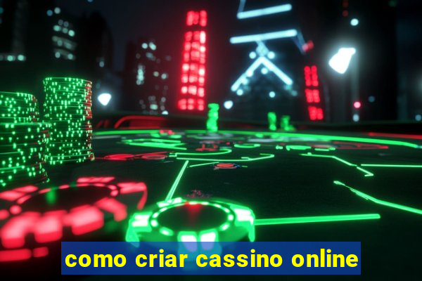 como criar cassino online