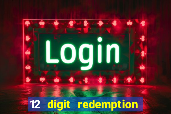 12 digit redemption code for golden hearts casino