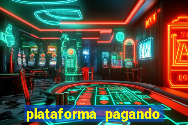 plataforma pagando bonus no cadastro