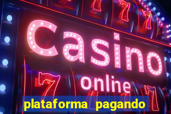 plataforma pagando bonus no cadastro