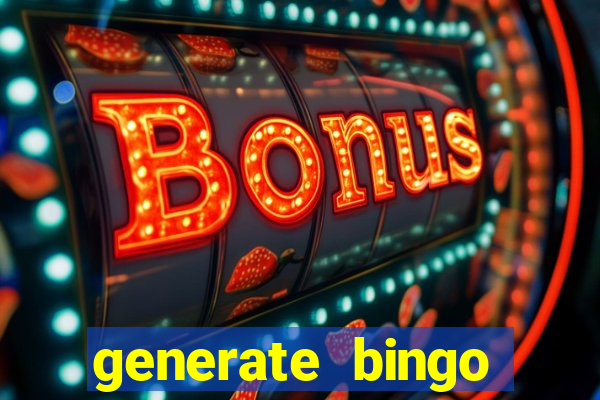 generate bingo cards with pictures