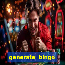 generate bingo cards with pictures