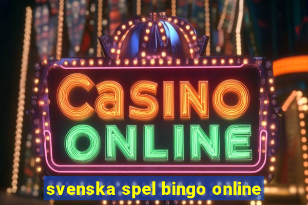 svenska spel bingo online