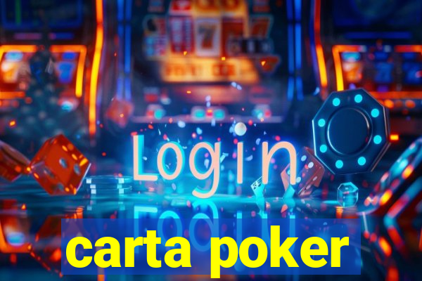 carta poker