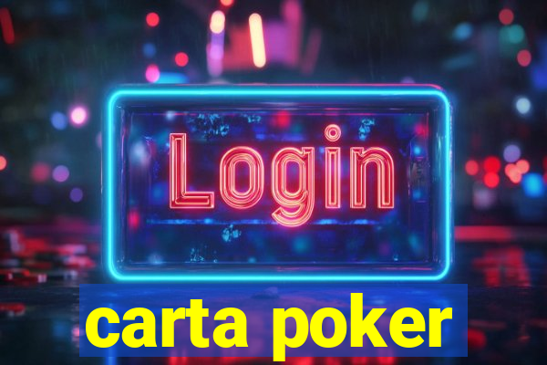 carta poker