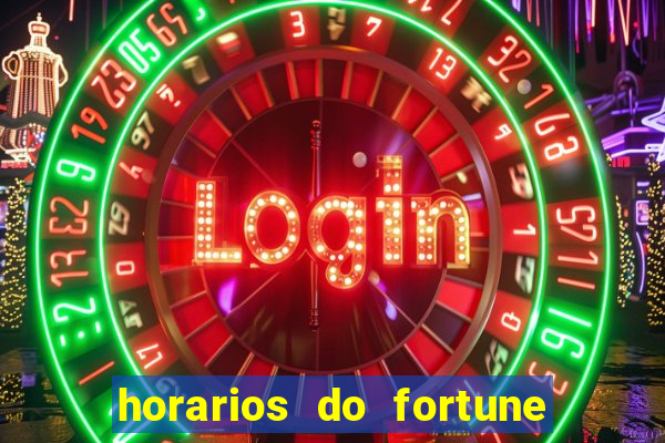 horarios do fortune tiger hoje