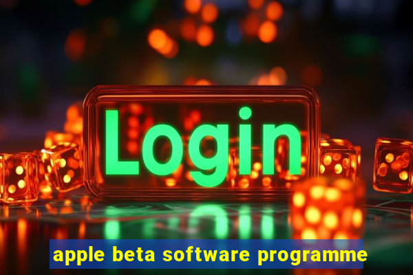 apple beta software programme