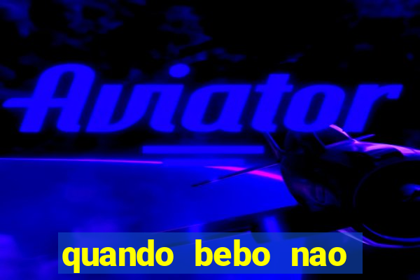 quando bebo nao consigo dormir