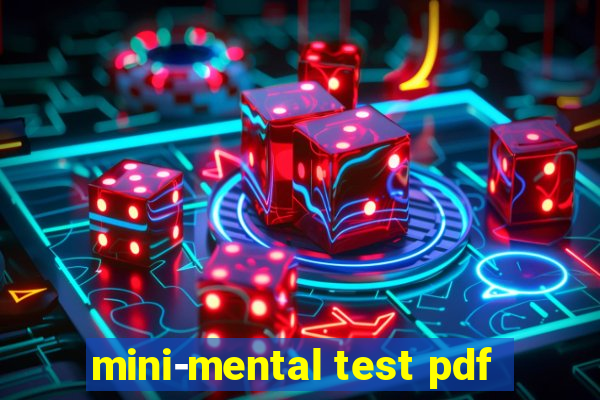 mini-mental test pdf