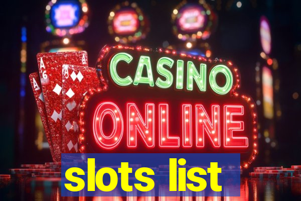 slots list