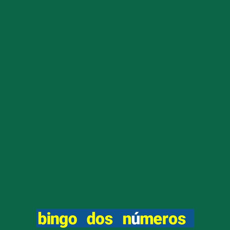 bingo dos números de 0 a 10