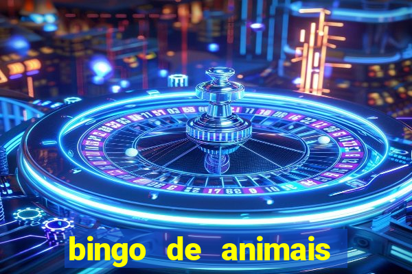 bingo de animais para educa??o infantil