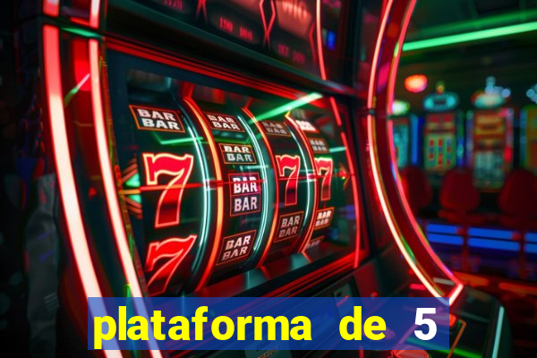 plataforma de 5 reais de b么nus