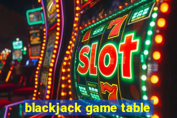 blackjack game table