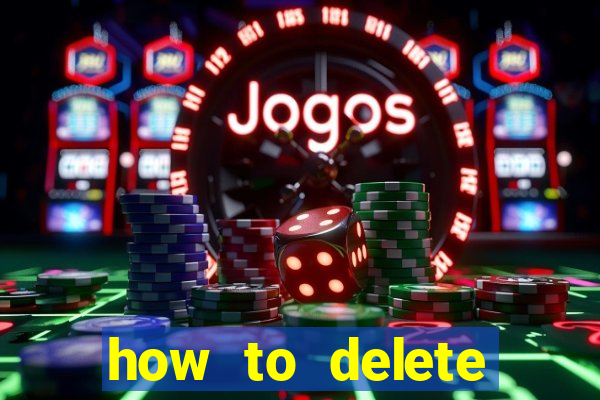 how to delete account in bingo plus