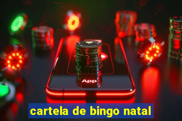 cartela de bingo natal