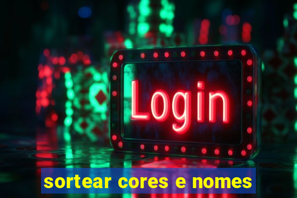 sortear cores e nomes