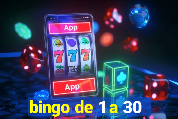 bingo de 1 a 30