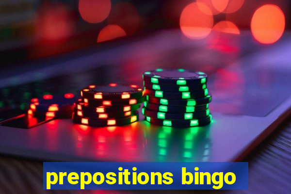 prepositions bingo