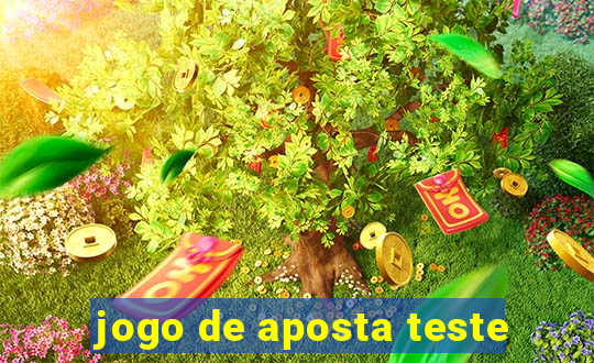 jogo de aposta teste