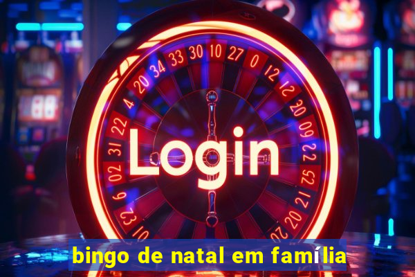 bingo de natal em família