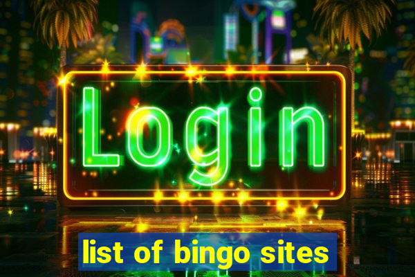 list of bingo sites