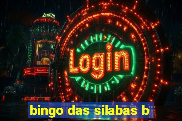 bingo das silabas b